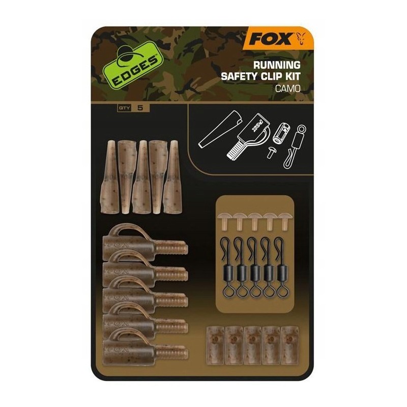 Zestaw Fox Edges Camo Running Safety Clip Kit