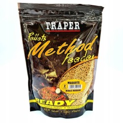 Method Feeder Pellet Traper Ready Białe Robaki 2mm 04380