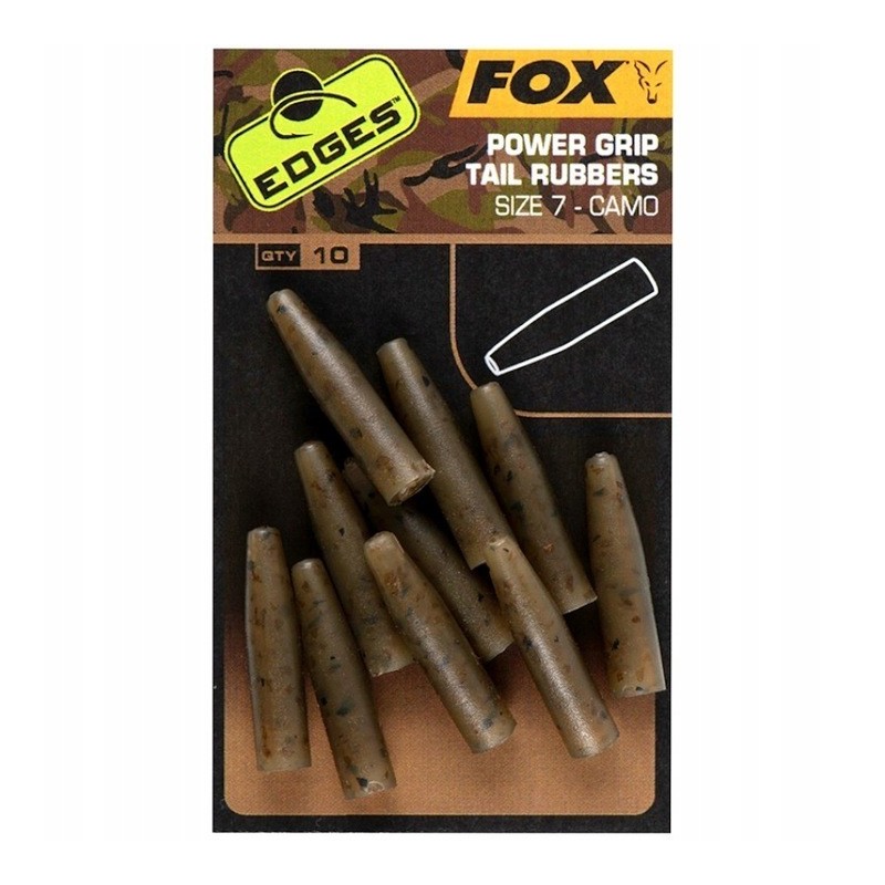 Nasadka Bezpiecznego Klipsa Fox Edges Camo PowerGrip Tail Rubbers Nr 7 CAC811