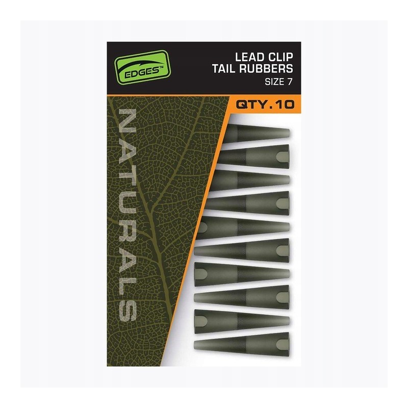 Bezpieczny klips Fox International Naturals Size 7 Lead Clips Tail Rubbers CAC830