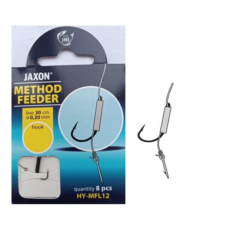 Haczyk z Przyponem do Metody z Igłą nr 6 op.8szt HY-MFL06 30CM