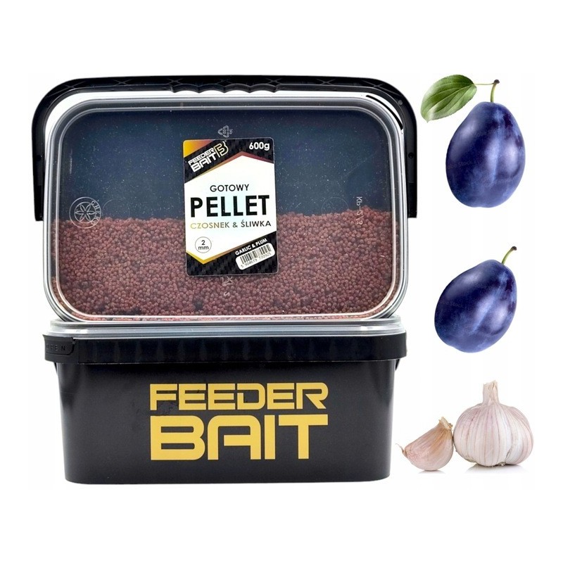 Feeder Bait Gotowy Pellet 2mm CZOSNEK&SLIWKA  600g FB28-7