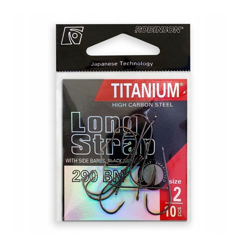 Haczyk Titanium LONG STRAP nr.6 10szt 290BN Robinson 02-P-290BN-06