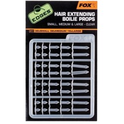 Stopery Fox Edges Hair Extendings Boilie Props różne rozmiary  przeźroczyste CAC497