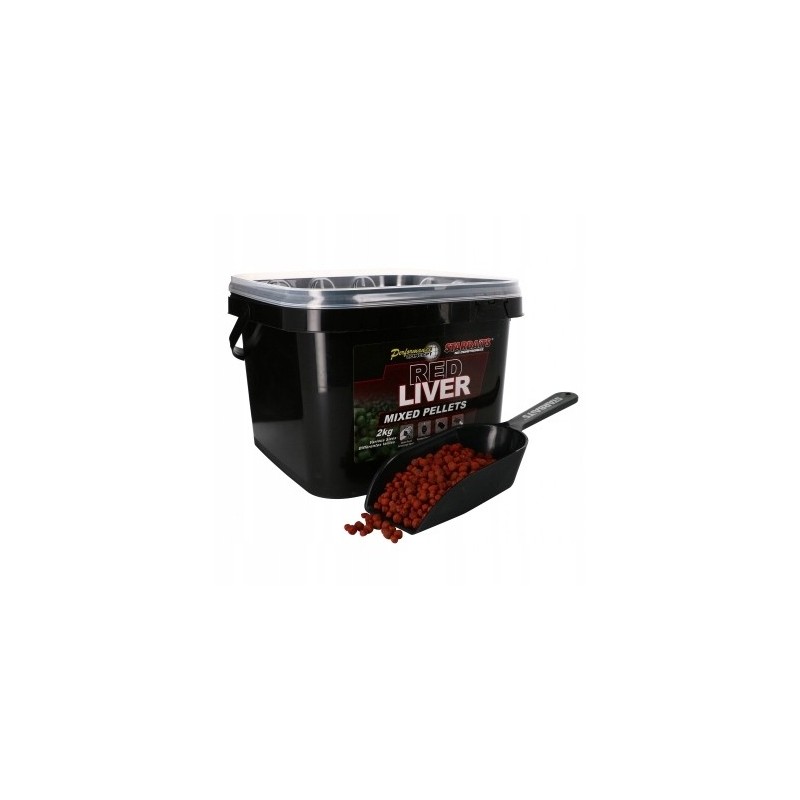 Starbaits Red Liver Pellets Mixed 3-6mm 2kg  33861