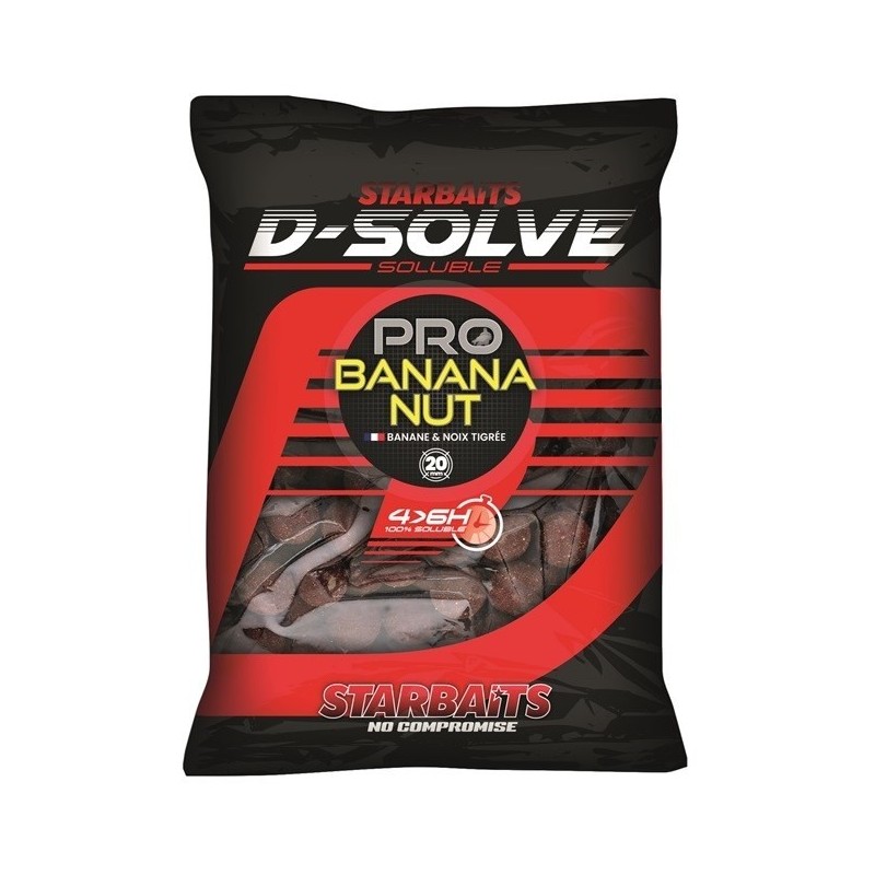Starbaits Boilie D-Solve Boilies Pro Banana Nut 2,5 kg 20 mm 49173
