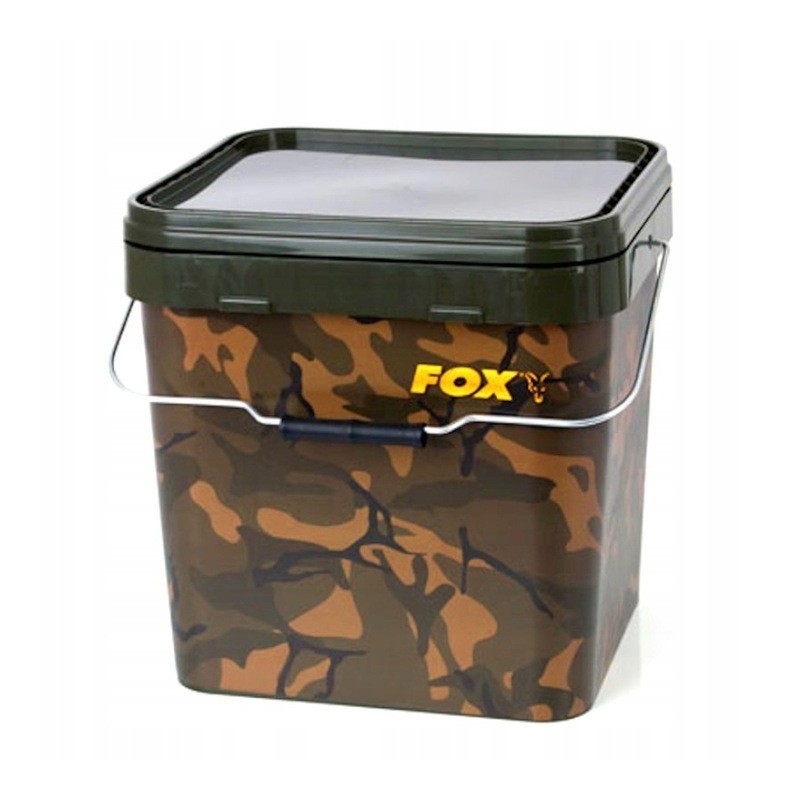 Wiadro Na Kulki Zanętę Fox Camo Square Bucket 17L CBT007