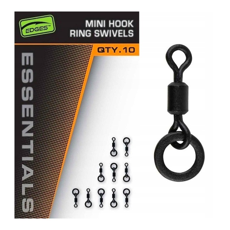 Mikro Krętlik Z Kółkiem Fox Edges Essentials Mini Hook Ring Swivels 10szt. CAC881