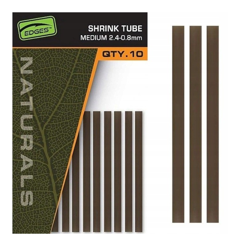 Karpiowe Rurki Termokurczliwe Fox Edges Naturals Tube M 2.4-0.8mm 10szt. CAC872