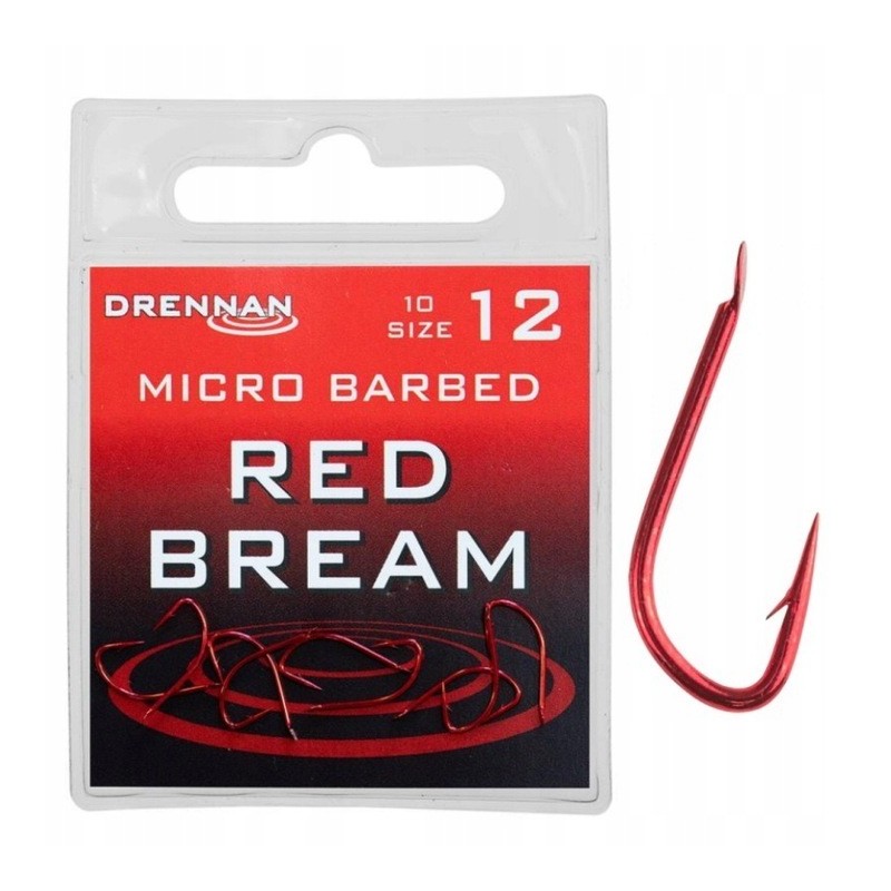 Haczyki Drennan Red Bream Nr 12 Na Ochotkę Leszcza 69-036-012
