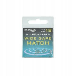 Haki z mikrozadziorem Drennan Wide Gape Match rozm.18 10szt.