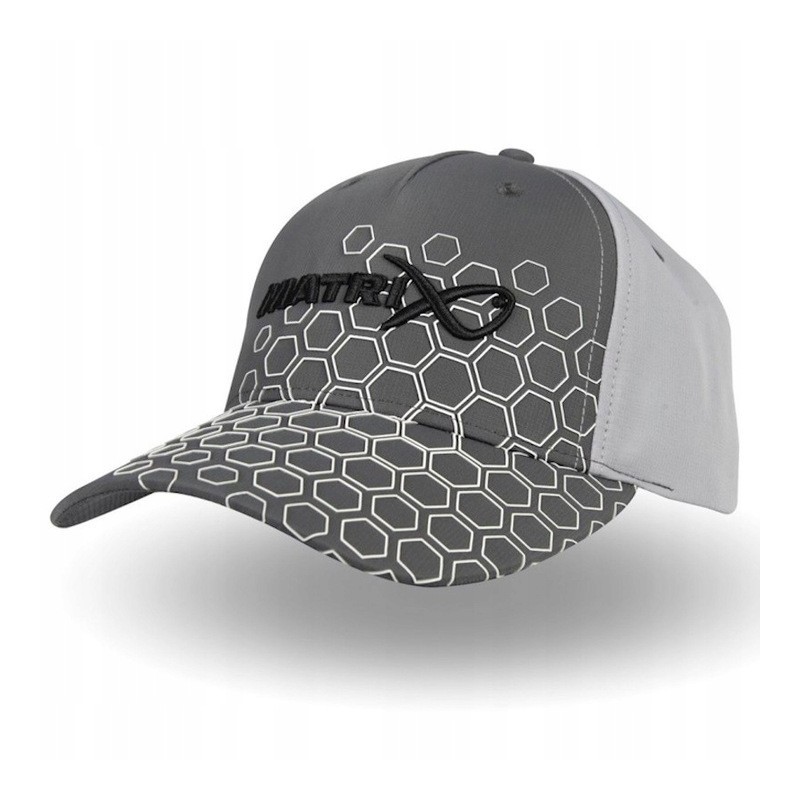 Czapka Wędkarska Z Daszkiem Matrix Hex Print Baseball Cap Grey GHH007