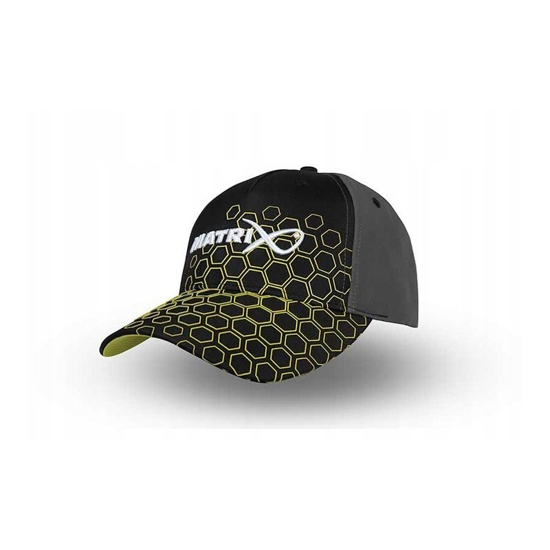 Czapka Wędkarska Z Daszkiem Matrix Hex Print Baseball Cap BLACK GHH006