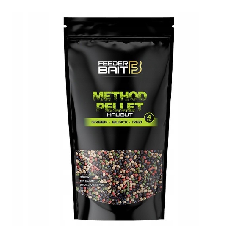 Method Pellet 4mm HALIBUT RED GREEN BLACK 800g FEEDER BAIT FB12-9
