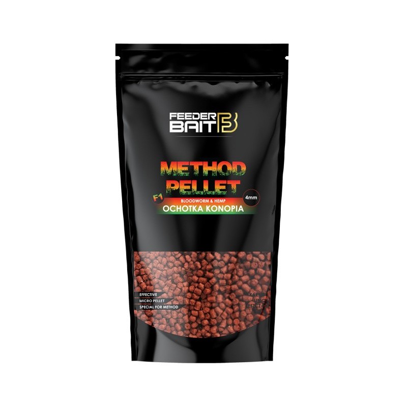 Pellet 4mm F1 Ochotka & Konopia - Feeder Bait FB12-5