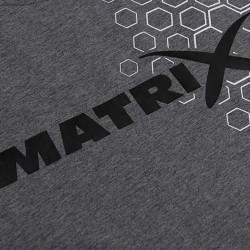 T-Shirt Matrix Hex Print T-Shirt Grey - roz. L GPR377