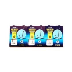 HAKI Z PRZYPONAMI HY-MFC14 na włos, method feeder