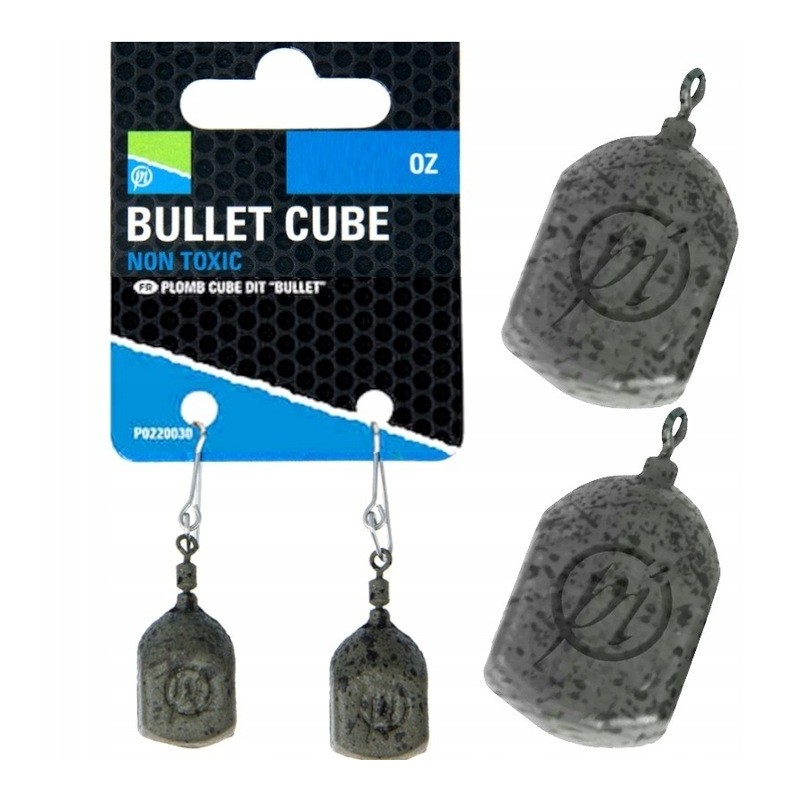 Ciężarek Gruntowy Preston Bullet Cube Lead 15g 2szt. Bombka Na Karpia P0220027