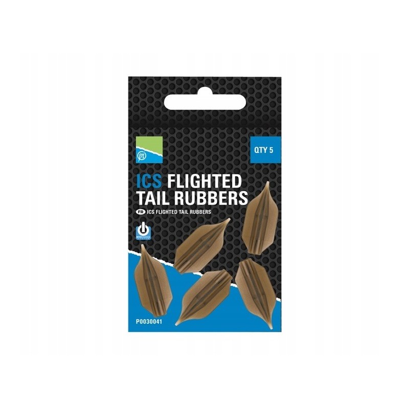 Preston Nasadki ICS Flighted Tail Rubbers 5 szt z lotką P0030041
