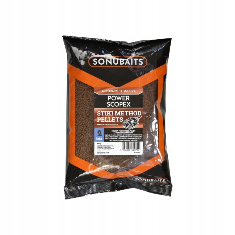 Pellet Zanętowy F1 Stiki Method  Sonubaits Power Scopex 2mm 650g S1800030