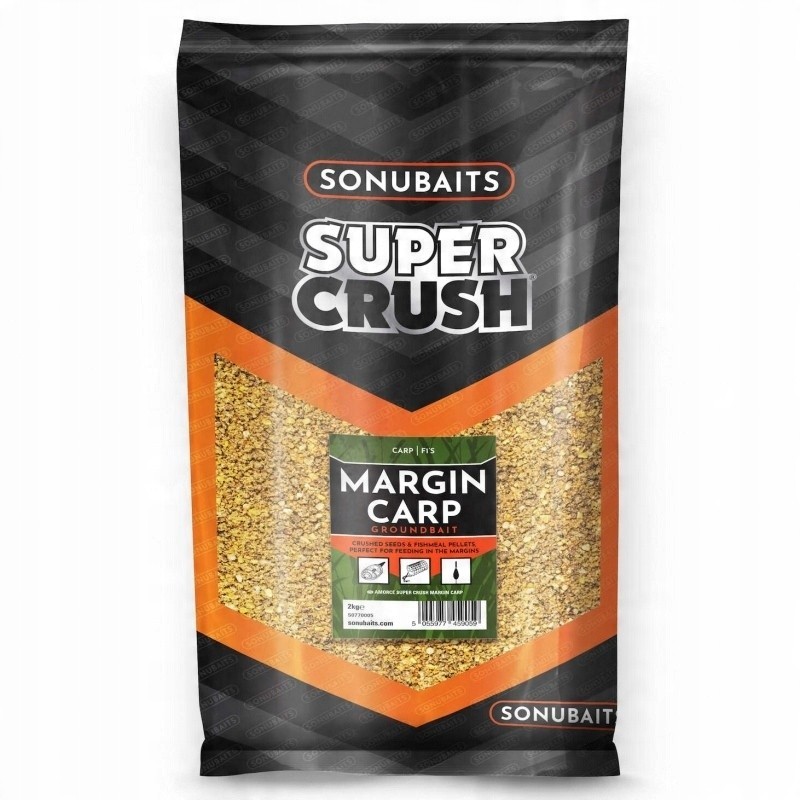 Zanęta Sonubaits metoda spławikowa i gruntowa 2 kg Sonubaits Supercrush Margin Carp 2kg S1770005