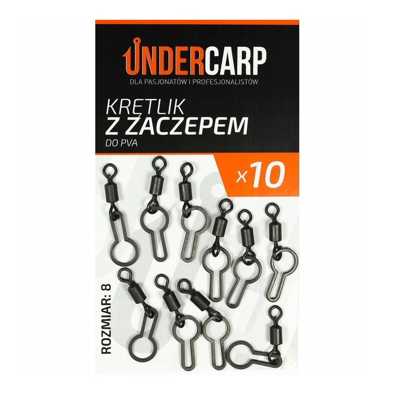 Krętlik Karpiowy Undercarp Z Zaczepem Do Pva 10szt UC44