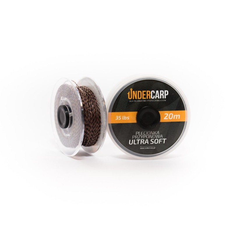 Plecionka Przyponowa Under Carp 20 m 35 lb Ultra Soft Brązowa UC207
