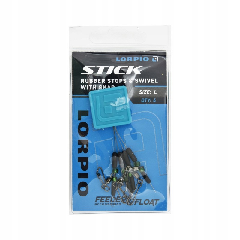 Stoper Lorpio Stick i krętlik z agrafką rozmiar L (large) op.4szt. 73-212-021