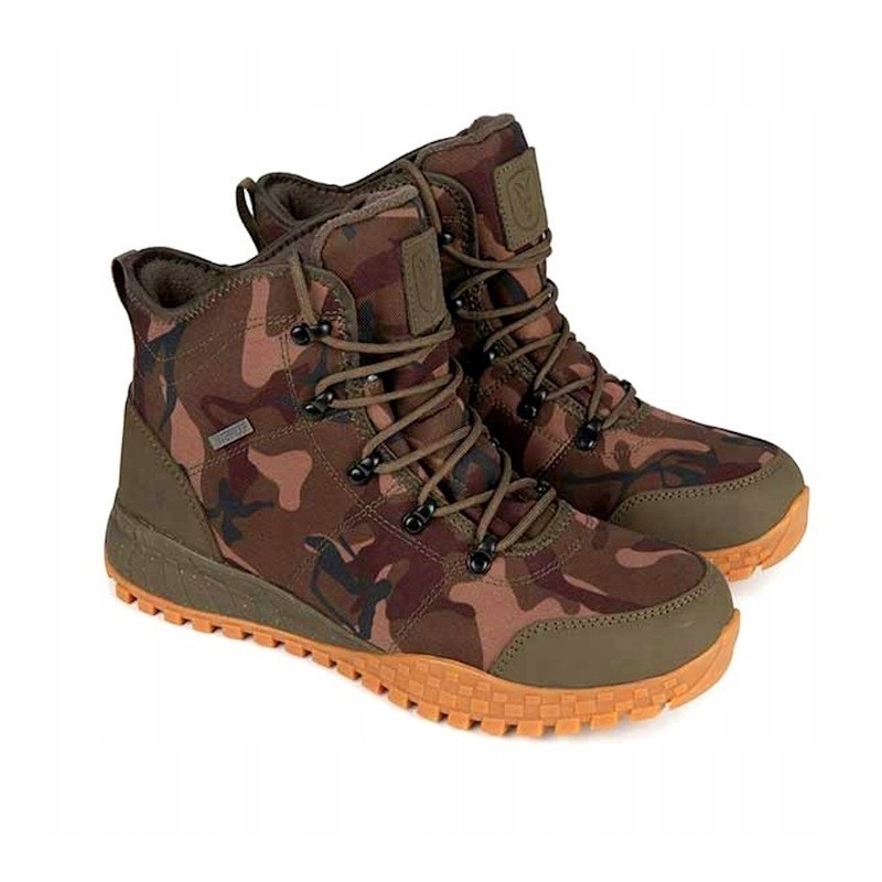 Buty Wędkarskie Fox Khaki Camo Mid Boot V2 Nr 42 (8) Trekingowe Wodoodporne CFW175