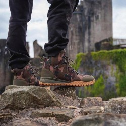 Buty Wędkarskie Fox Khaki Camo Mid Boot V2 Nr 42 (8) Trekingowe Wodoodporne CFW175