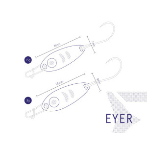 Wahadłówka Delphin EYER 5g AURO  hook 2 101002403