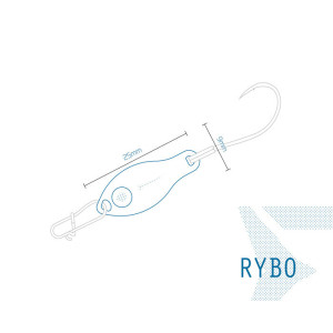 Wahadłówka Delphin RYBO 0.5g WAMP Hook 8 Snap 00 101000727
