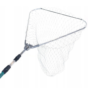 Podbierak wędkarski Neco teleskopowy żyłkowy  80x80cm 240cm  90204