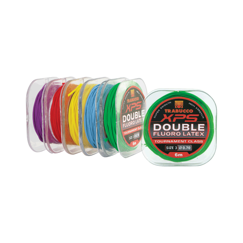 LORPIO AMORTYZATOR TRABUCCO DOUBLE FLUORO LATEX SIZE 4 0,80MM 6M