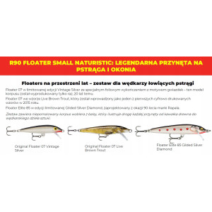 RAPALA ZESTAW PRZYNĘT SPINNINGOWYCH WOBLER na 90-lecie R90FSNT