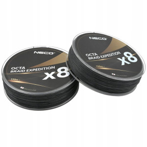 Plecionka Wędkarska Neco Octa Braid Expedition x8 150m 0,06mm Czarna 5,90KG 97206