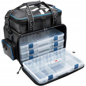 Torba Wędkarska Na Akcesoria Z Pudełkami Daiwa N'Zon Eva 4 Box Feeder Bag L