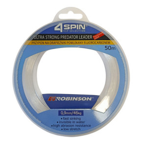 Przypon na drapieżniki powlekany fluorocarbonem 1,0mm, 50 m 58KG Robinson 55-PD-F10