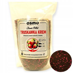 Pellet Method Feeder Classic Strawberry Cream Truskawka Krem 2mm 800g OSMO