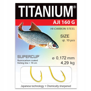 Haczyki Robinson Titanium z przyp. Aji 160G 01-S-160G-06 SIZE 6