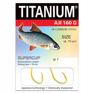 Haczyki Robinson Titanium z przyp. Aji 160G 01-S-160G-10 SIZE 10