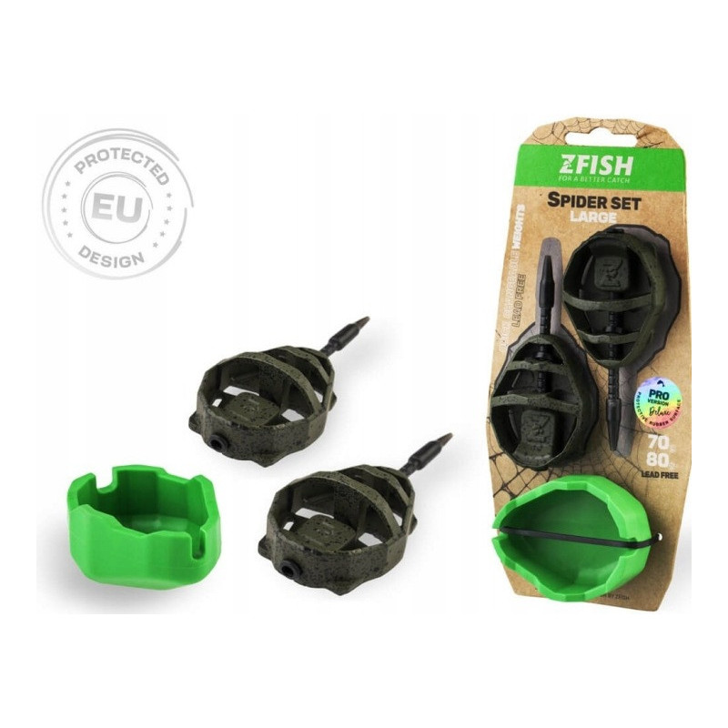 Zfish Zestaw 2 koszyków 70g,80g + foremka Spider Large ZF-5810