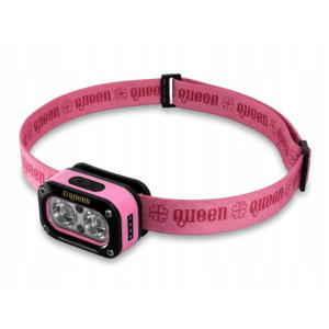 LATARKA CZOŁOWA DELPHIN QUEEN 3W/115lm 1200mAh RÓŻOWA 101006459