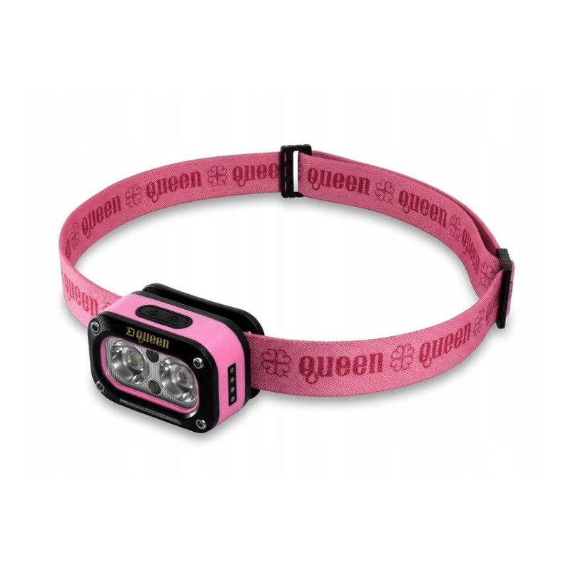 LATARKA CZOŁOWA DELPHIN QUEEN 3W/115lm 1200mAh RÓŻOWA 101006459