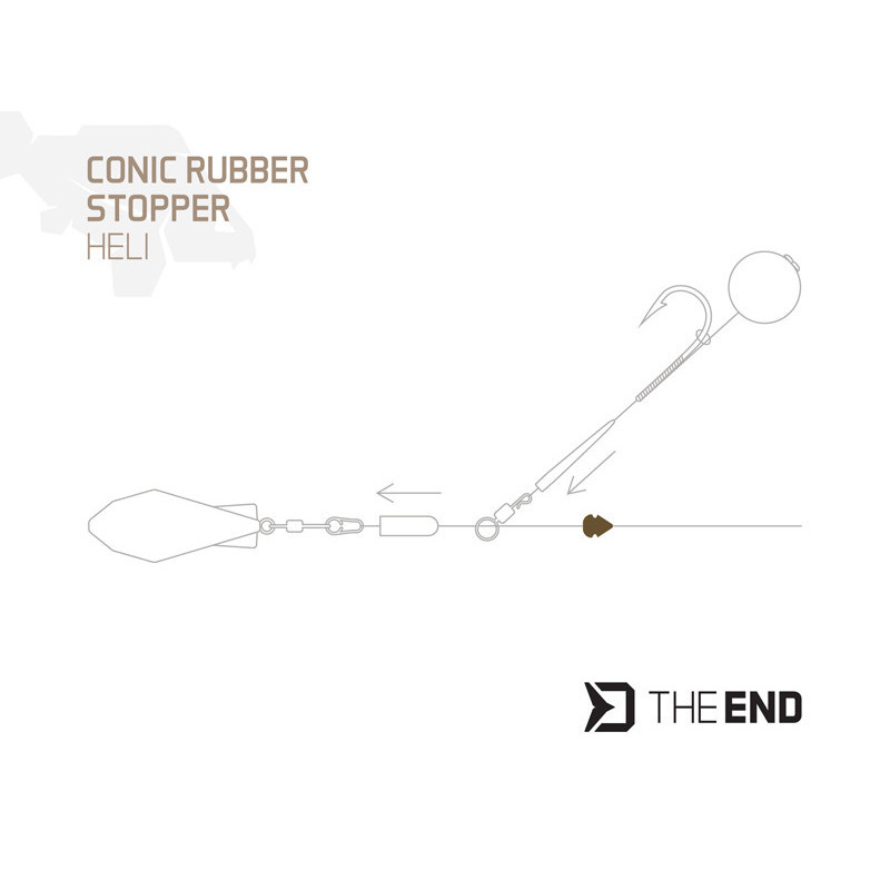 Koralik buforowy Delphin TheEND Heli Stopper / 15 szt. 101005863