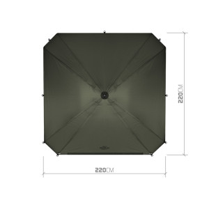 Parasol z panelem bocznym Delphin DualiX STABIL 320cm 4/4 101005903