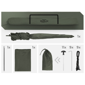 Parasol z panelem bocznym Delphin DualiX STABIL 320cm 4/4 101005903