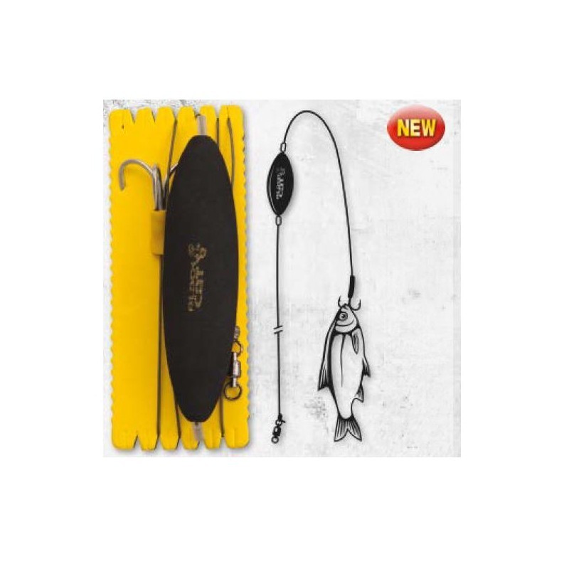 Przypon spławik podwodny z kotwicą L 2/0 100kg 120cm Black Cat 4336 116