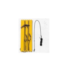 PRZYPON ZESTAW PELLET I CHUNK Długi włos 6/0 100cm 100 kg Black Cat 4336 133