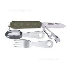 SZTUĆCE Z SCYZORYKIEM  FUTERAŁ  TRAPER 75032